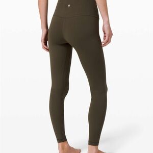 Lululemon dark Olive Green super High-rise align leggings